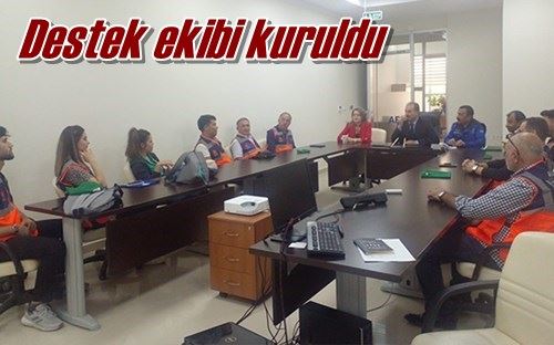 Destek ekibi kuruldu