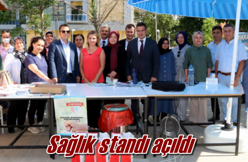 Sağlık standı açıldı