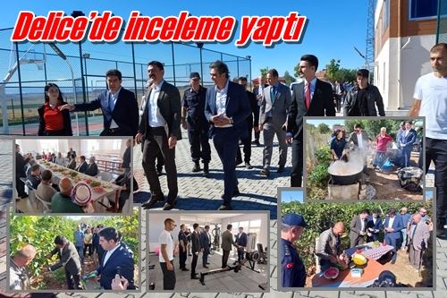 Delice’de inceleme yaptı