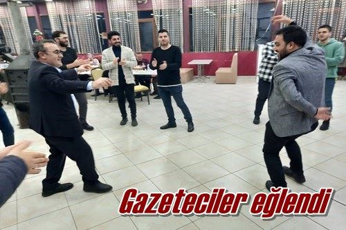 Gazeteciler eğlendi