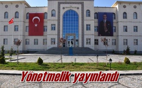 Yönetmelik yayınlandı