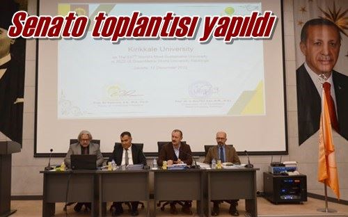 Senato toplantısı yapıldı