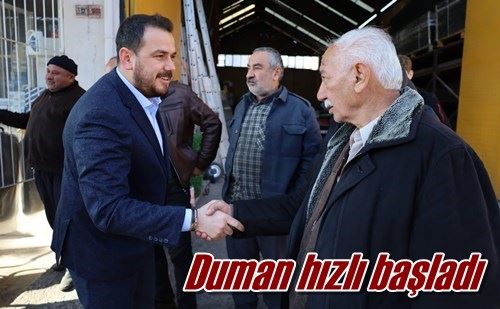 Duman hızlı başladı