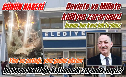 Devlete ve Millete zararsınız!