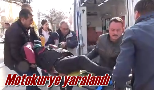 Motokurye yaralandı
