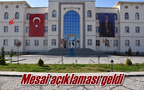 Mesai açıklaması geldi