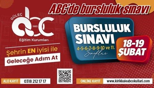 ABC’de bursluluk sınavı