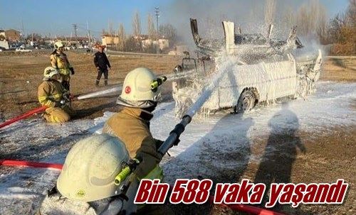 Bin 588 vaka yaşandı