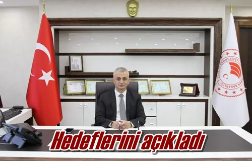 Hedeflerini açıkladı