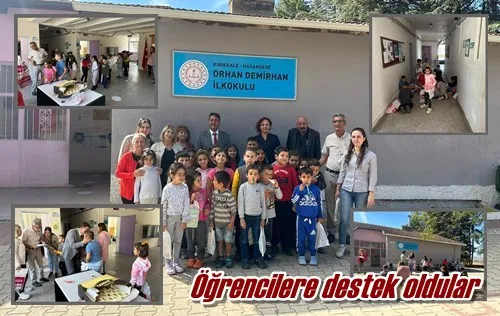 Öğrencilere destek oldular