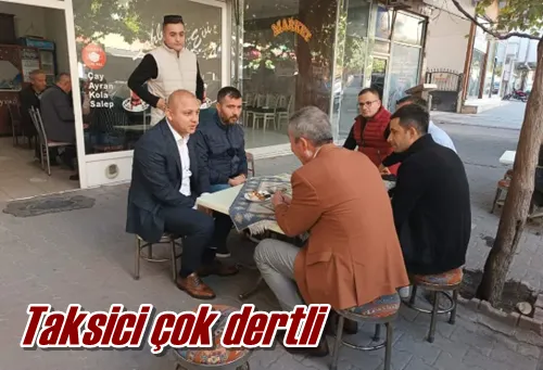 Taksici çok dertli