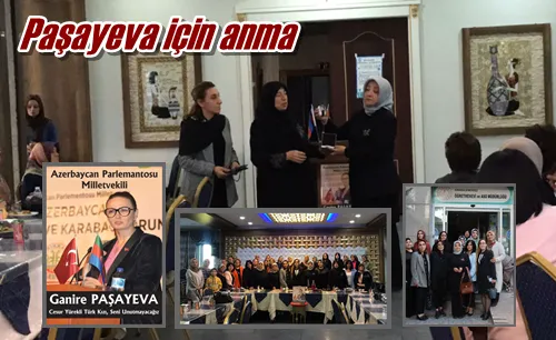Paşayeva için anma