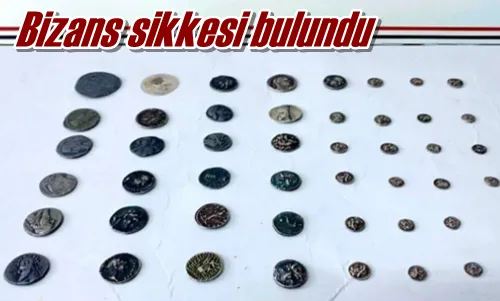 Bizans sikkesi bulundu