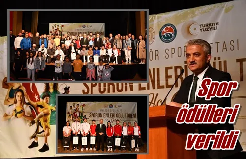 Spor ödülleri verildi