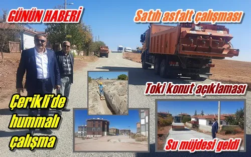 Çerikli’de hummalı çalışma