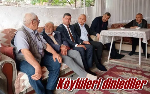 Köylüleri dinlediler