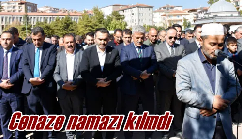 Cenaze namazı kılındı