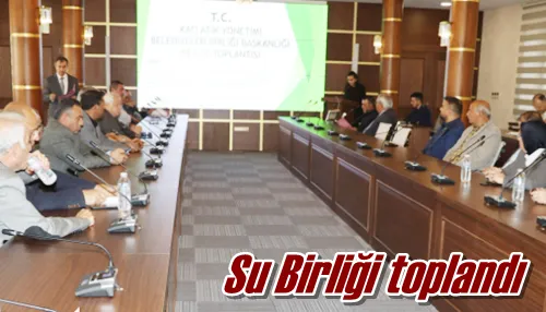 Su Birliği toplandı