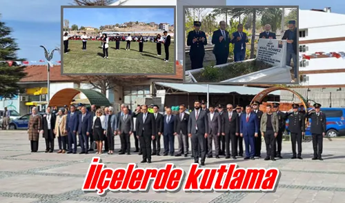 İlçelerde kutlama