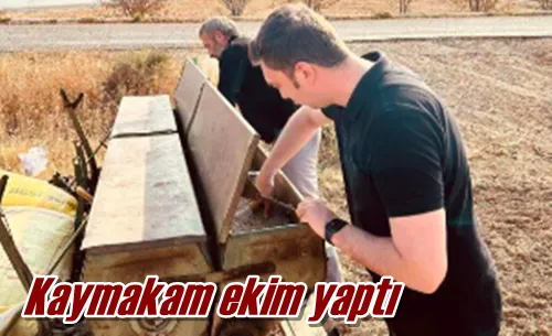 Kaymakam ekim yaptı