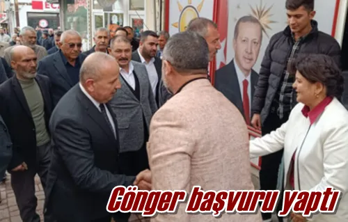 Cönger başvuru yaptı