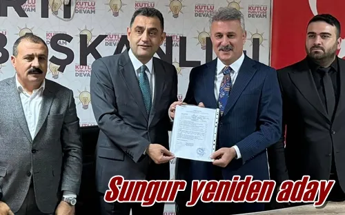 Sungur yeniden aday