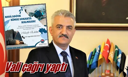 Vali çağrı yaptı