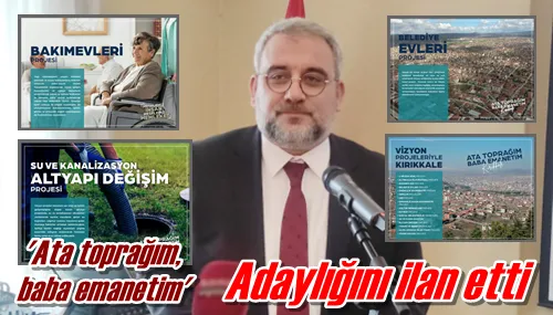 Adaylığını ilan etti