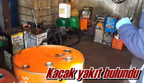 Kaçak yakıt bulundu