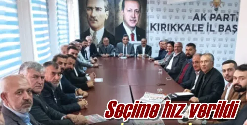 Seçime hız verildi