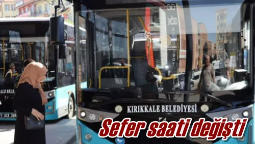 Sefer saati değişti