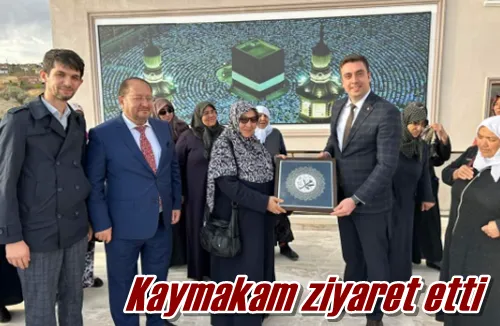 Kaymakam ziyaret etti