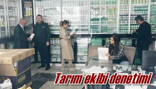 Tarım ekibi denetimi