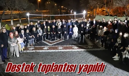 Destek toplantısı yapıldı