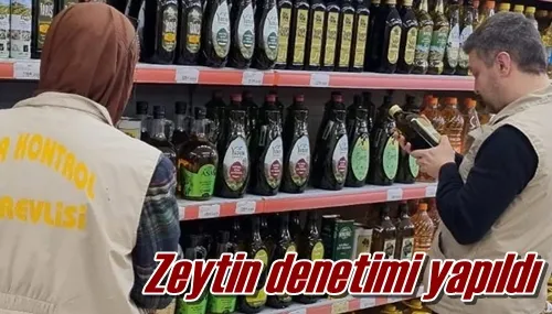 Zeytin denetimi yapıldı