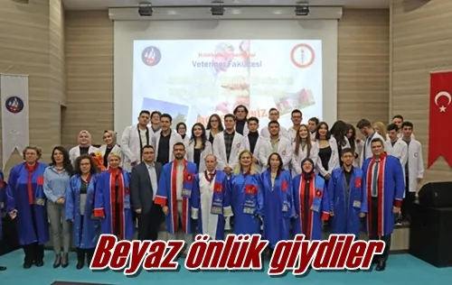 Beyaz önlük giydiler