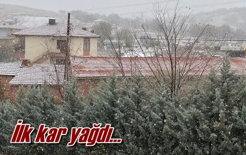 İlk kar yağdı