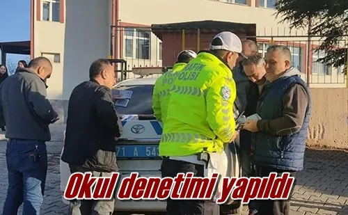 Okul denetimi yapıldı