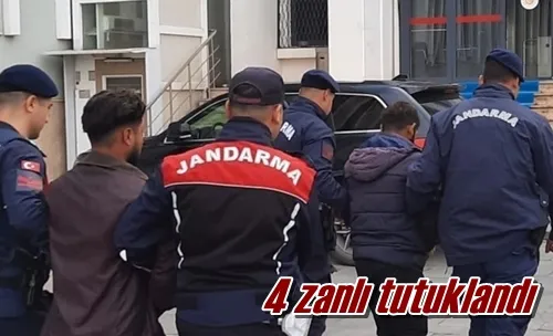 4 zanlı tutuklandı