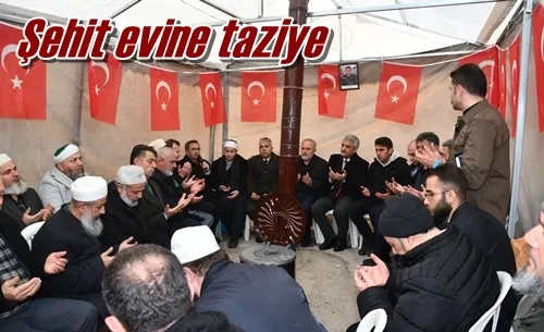 Şehit evine taziye