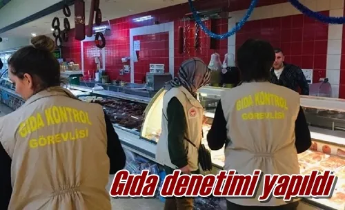 Gıda denetimi yapıldı