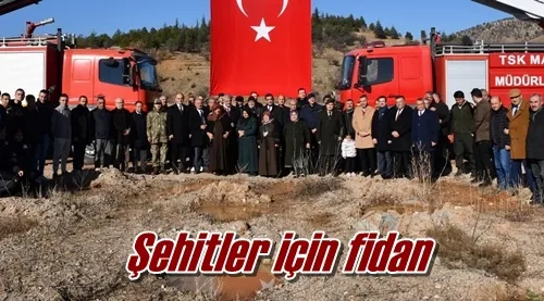 Şehitler için fidan