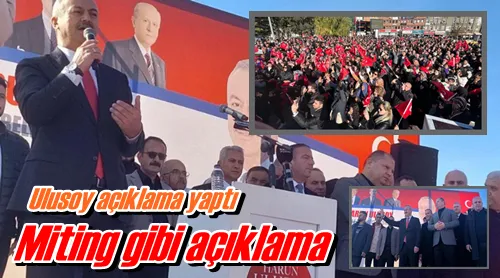 Miting gibi açıklama