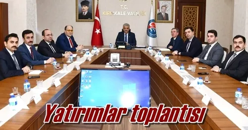 Yatırımlar toplantısı