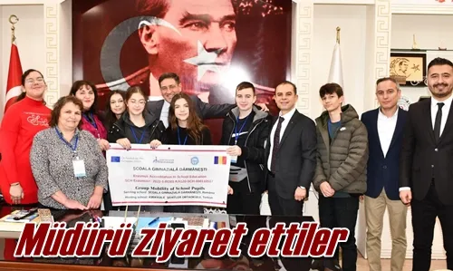 Müdürü ziyaret ettiler