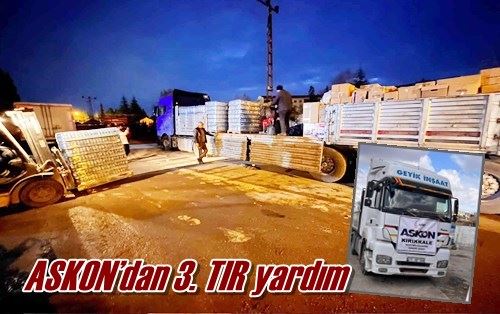 ASKON’dan 3. TIR yardım