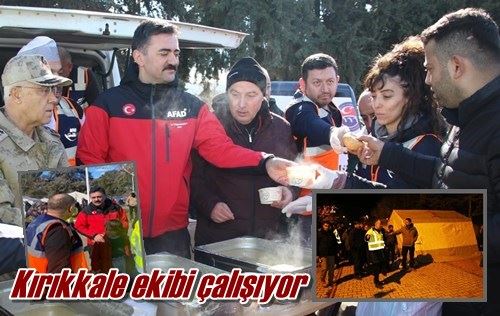 Kırıkkale ekibi çalışıyor