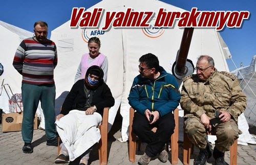 Vali yalnız bırakmıyor