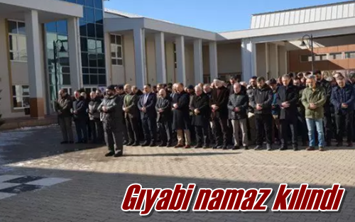 Gıyabi namaz kılındı