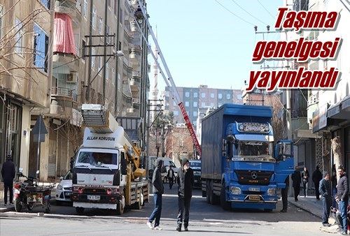 Taşıma genelgesi yayınlandı